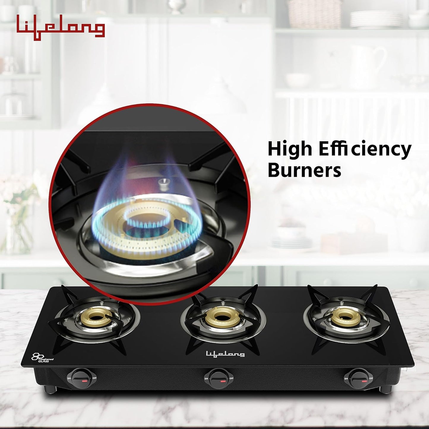 LifeLong 3 Burner Gas Stove