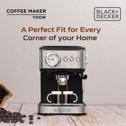 Black+Decker BXCM1001IN 15 BAR ESP COFFEE MAKER 1.0 Piece