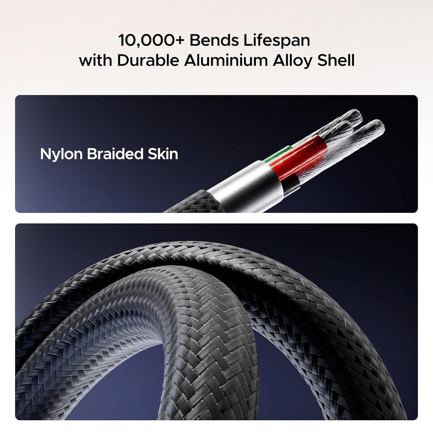 boAt FlexiCharge 400 Cable With 4-in-1 Connectivity & 60With3A PD Fast Charging-Carbon Black 1.0 pack