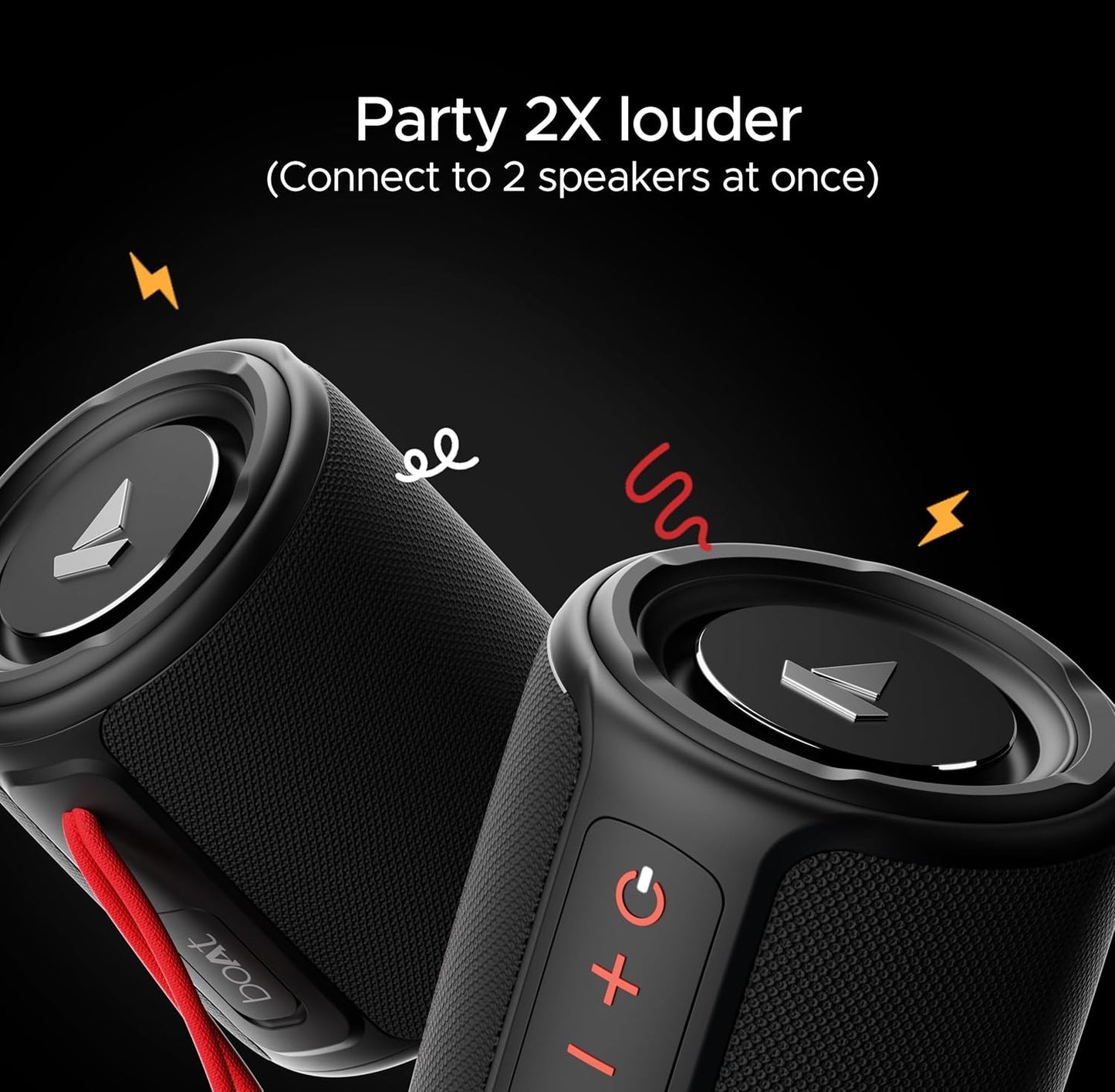 boAt Stone 352 Bluetooth Speaker, 10W, 12Hours Playtime, Bluetooth v5.3 (Raging Black) 1.0 unit