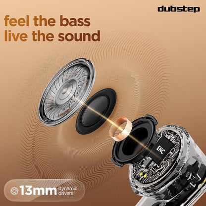 Dubstep Buzz X9 With 56 Hrs Playtime Enc Tws Earbuds (Black) 1.0 pack