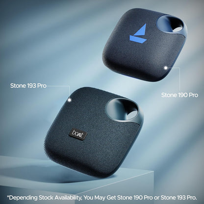 boAt Stone 190 Pro Bluetooth Speaker, 5W, 12H Playtime, Bluetooth v5.3 (Raging Black) 1.0 unit