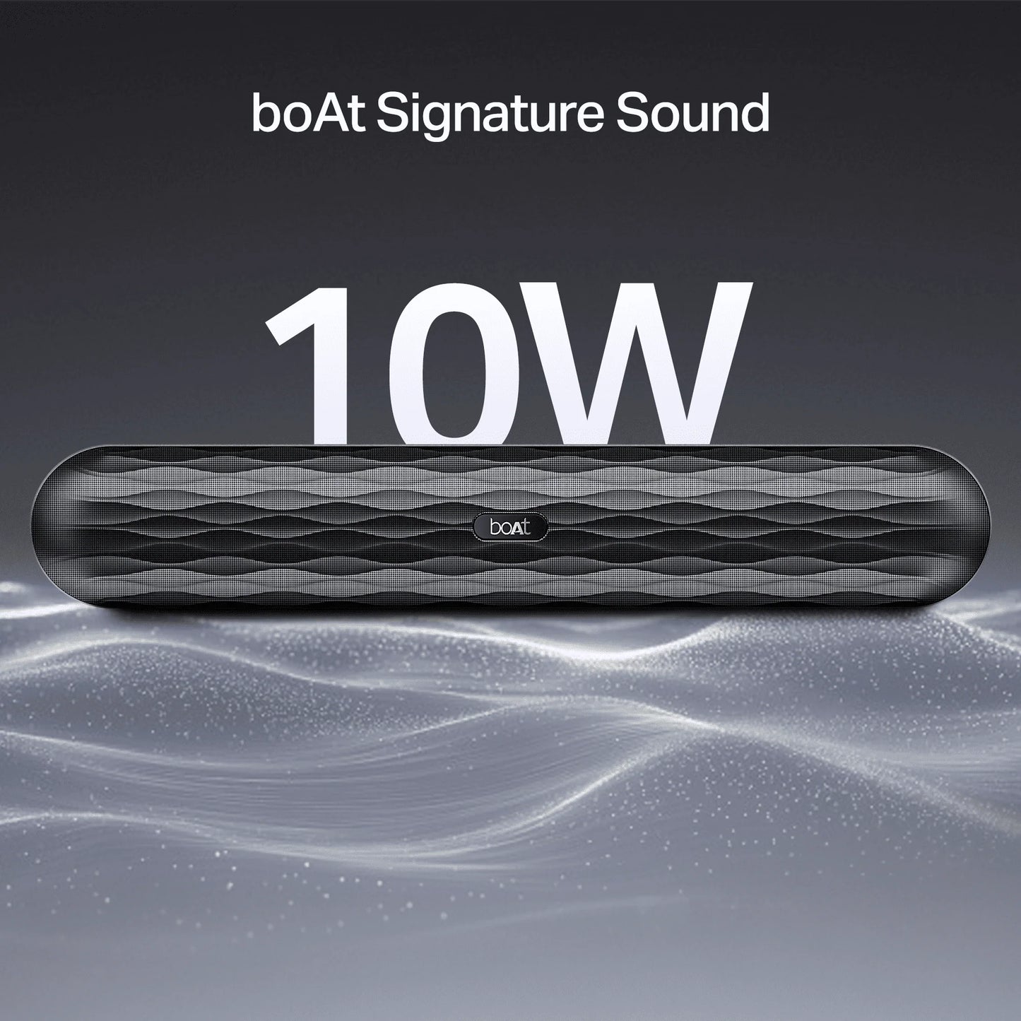 boAt Aavante Bar 485 w/ 10W RMS boAt Signature Sound,7Hrs Playback (Premium Black) 1.0 pack