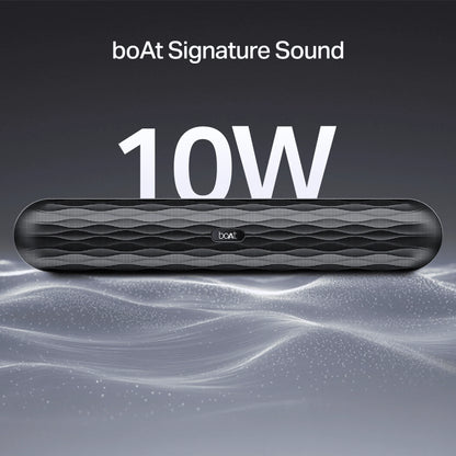 boAt Aavante Bar 485 w/ 10W RMS boAt Signature Sound,7Hrs Playback (Premium Black) 1.0 pack