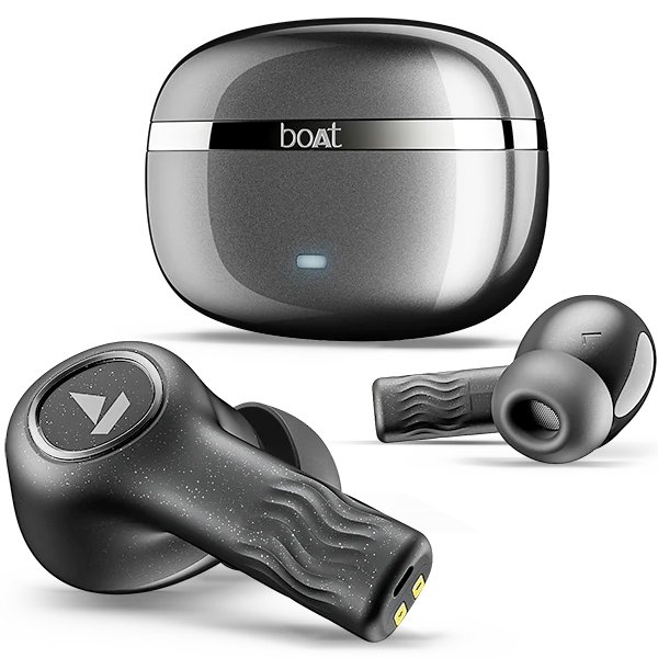 boAt Nirvana Ion ANC TWS ANC TWS Earbuds with Up to 32 dB ANC and Crystal Bionic Sound Powered by HiFi-Crystal (Crystal Black) 1.0 pack