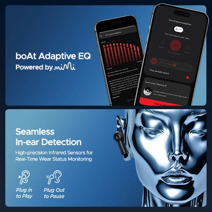 boAt Nirvana Ion ANC TWS ANC TWS Earbuds with Up to 32 dB ANC and Crystal Bionic Sound Powered by HiFi-Crystal (Crystal Black) 1.0 pack