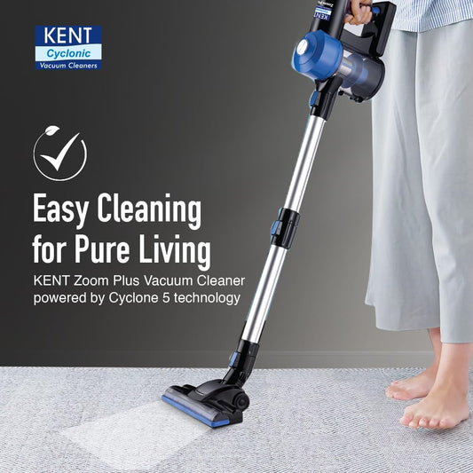 kent Zoom Plus Vacuum Cleaner, Cyclone5 Technology (Blue) 1.0 unit
