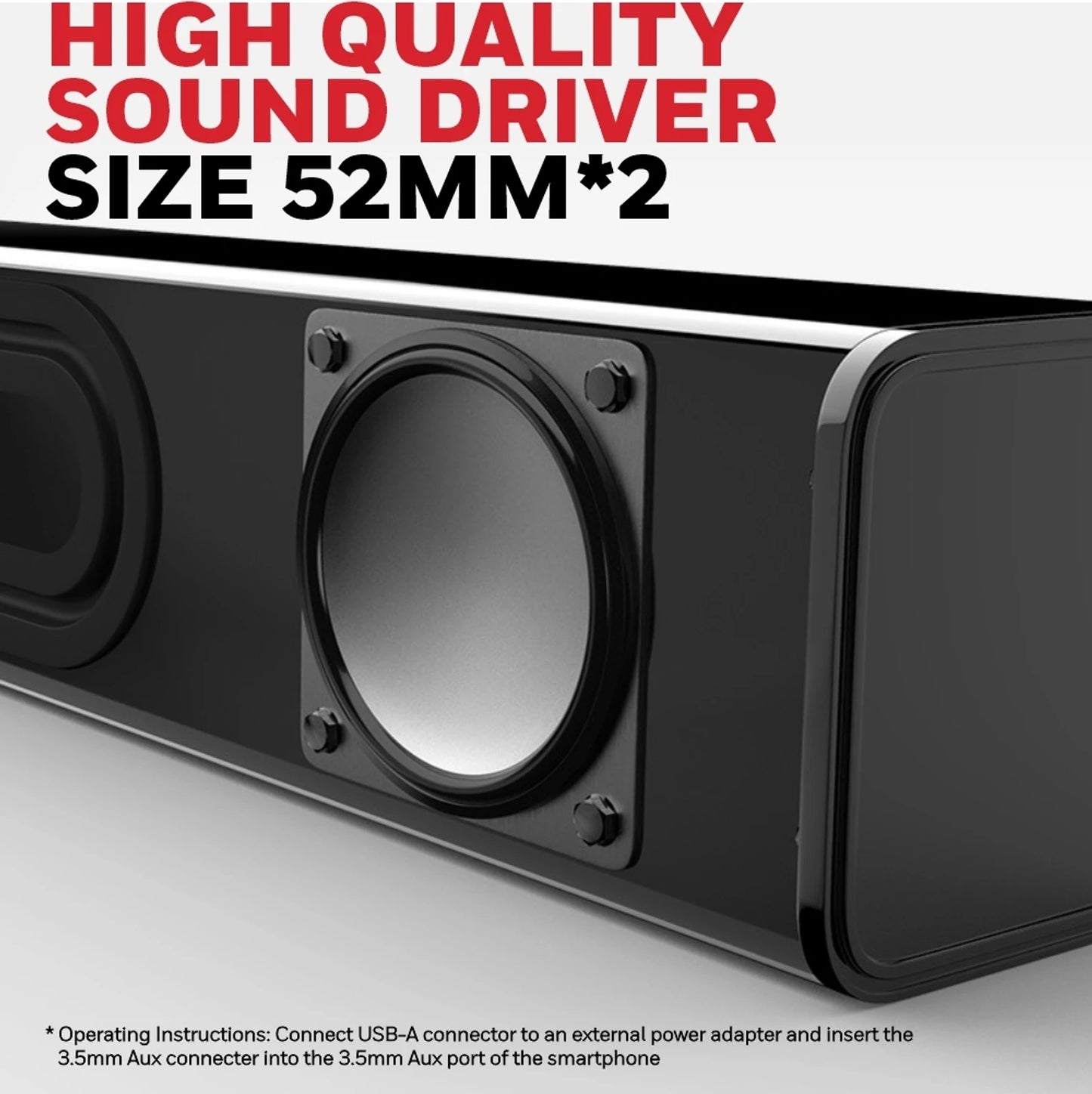 Honeywell Moxie V500 Soundbar With 10W (Black) 1.0 Piece