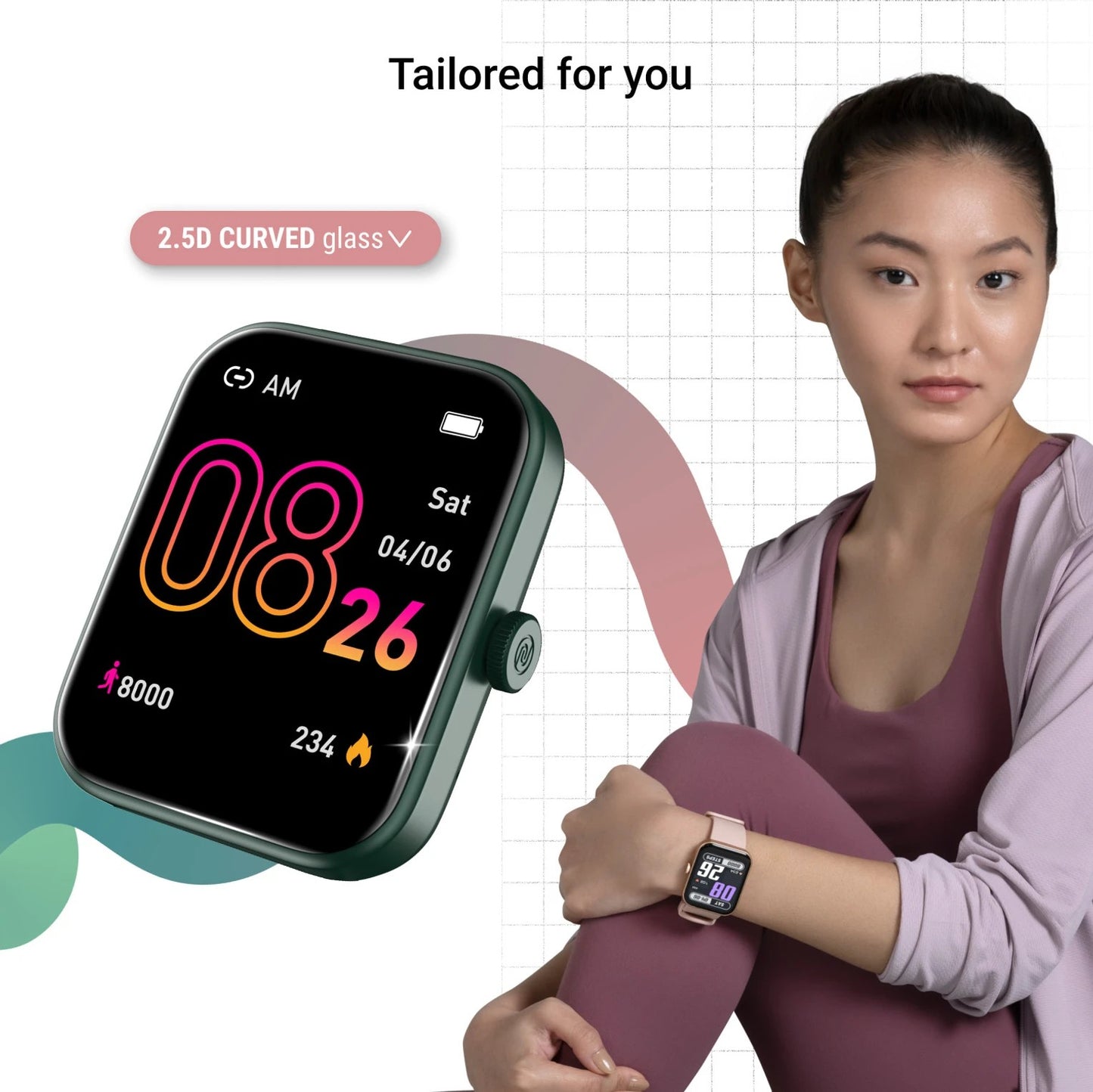 Noise Loop Smart Watch, 1.85 inches TFT Display, 7 Days Battery Life, Water Resistant, Bluetooth Calling (Black) 1.0 unit