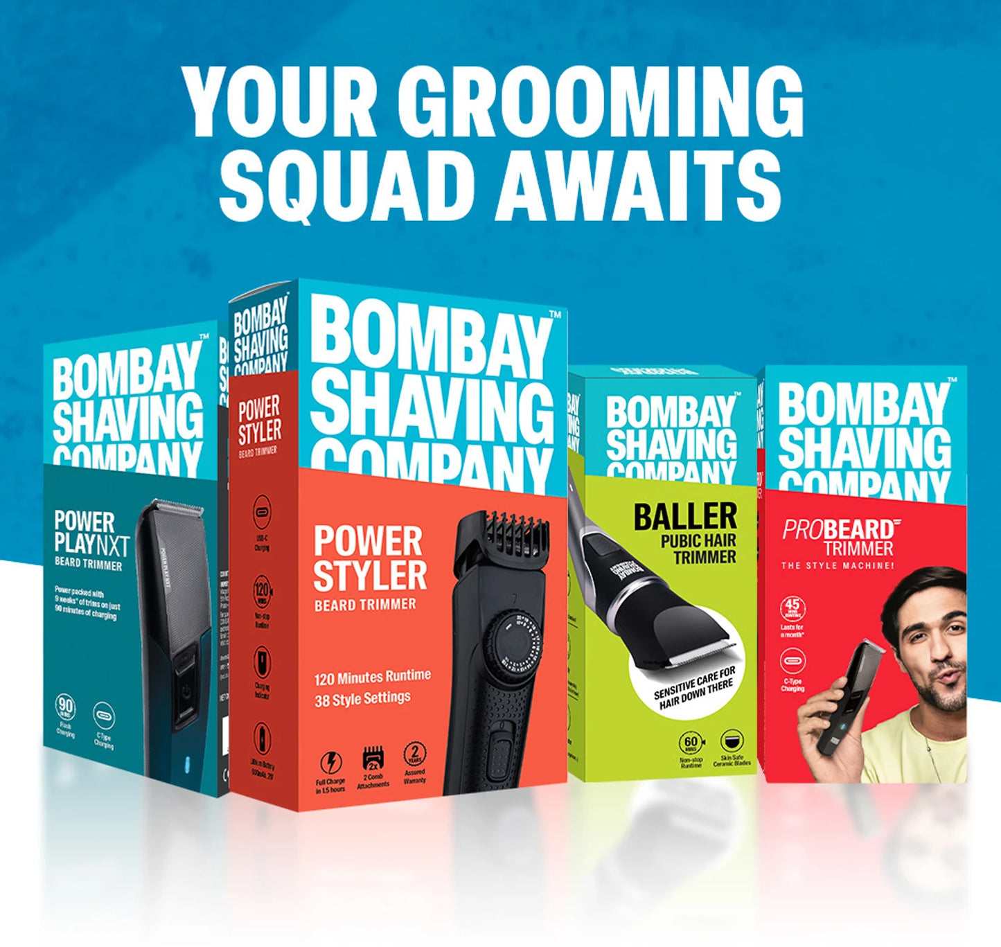 Bombay Shaving Company Power Play NXT Beard Trimmer 1.0 unit