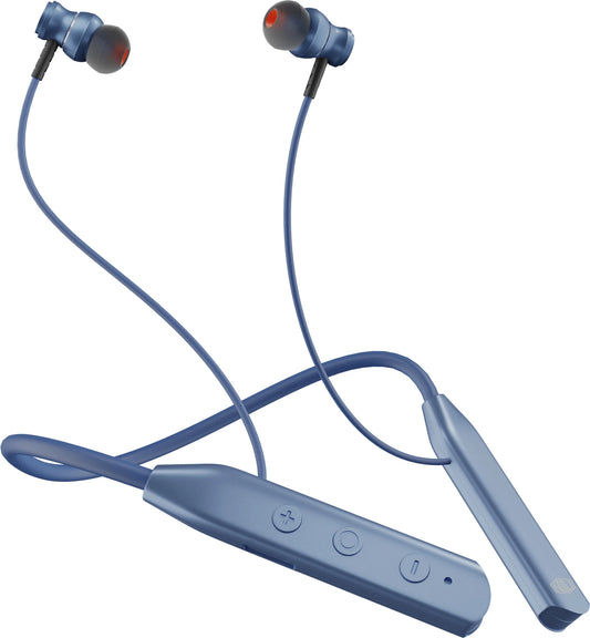 Nu Republic Pulse In-Ear Bluetooth Neckband With Mic, 50 Hrs Playtime, PNC, IPX4, Bluetooth v5.0 (Blue) 1.0 unit