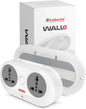 Goldmedal Wall-E 3-Pin Plug Travel Adaptor With Indicator - White 1.0 Piece